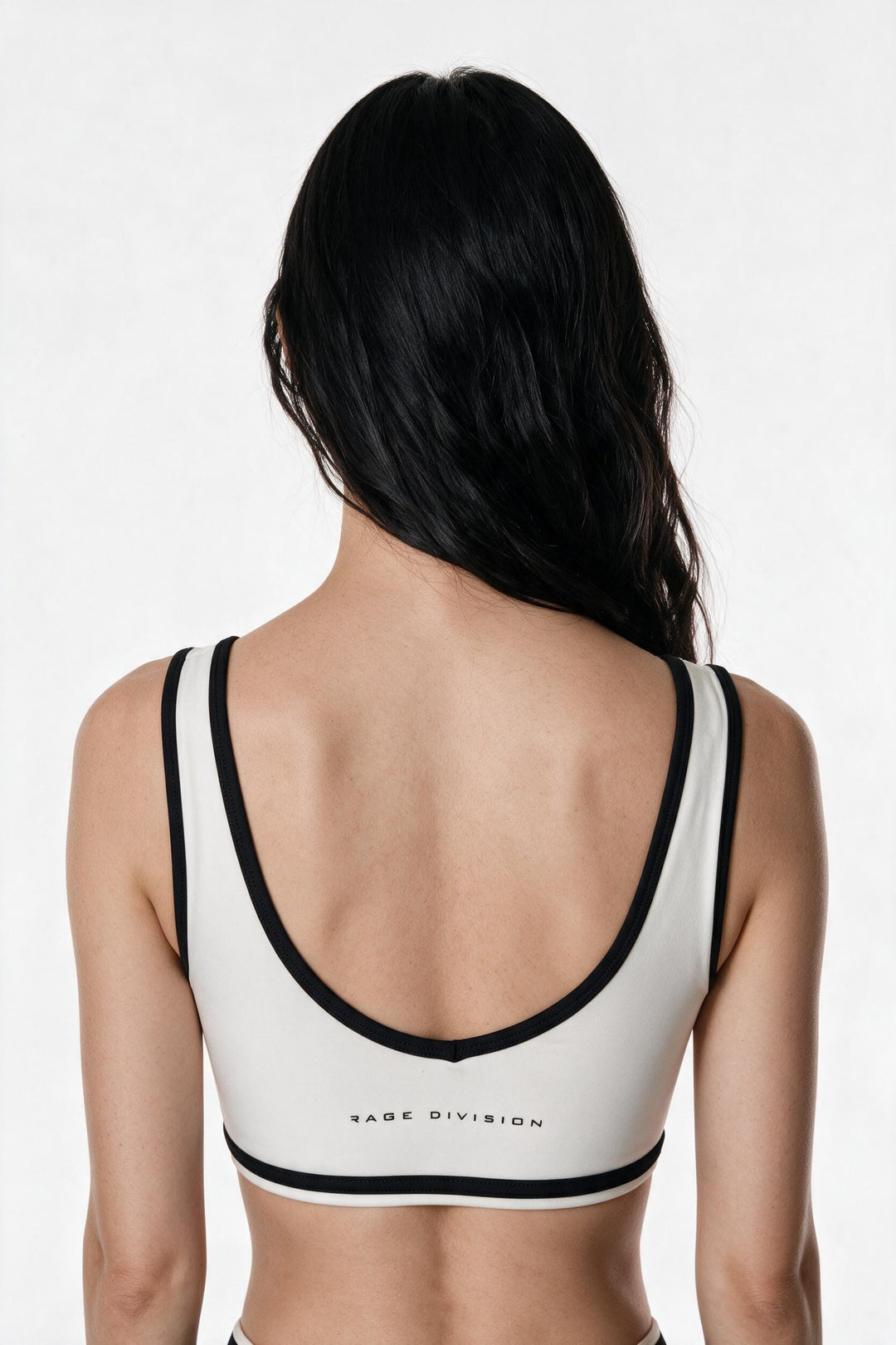 CONTOUR FIT – Top Sportivo Bicolore Bianco e Nero