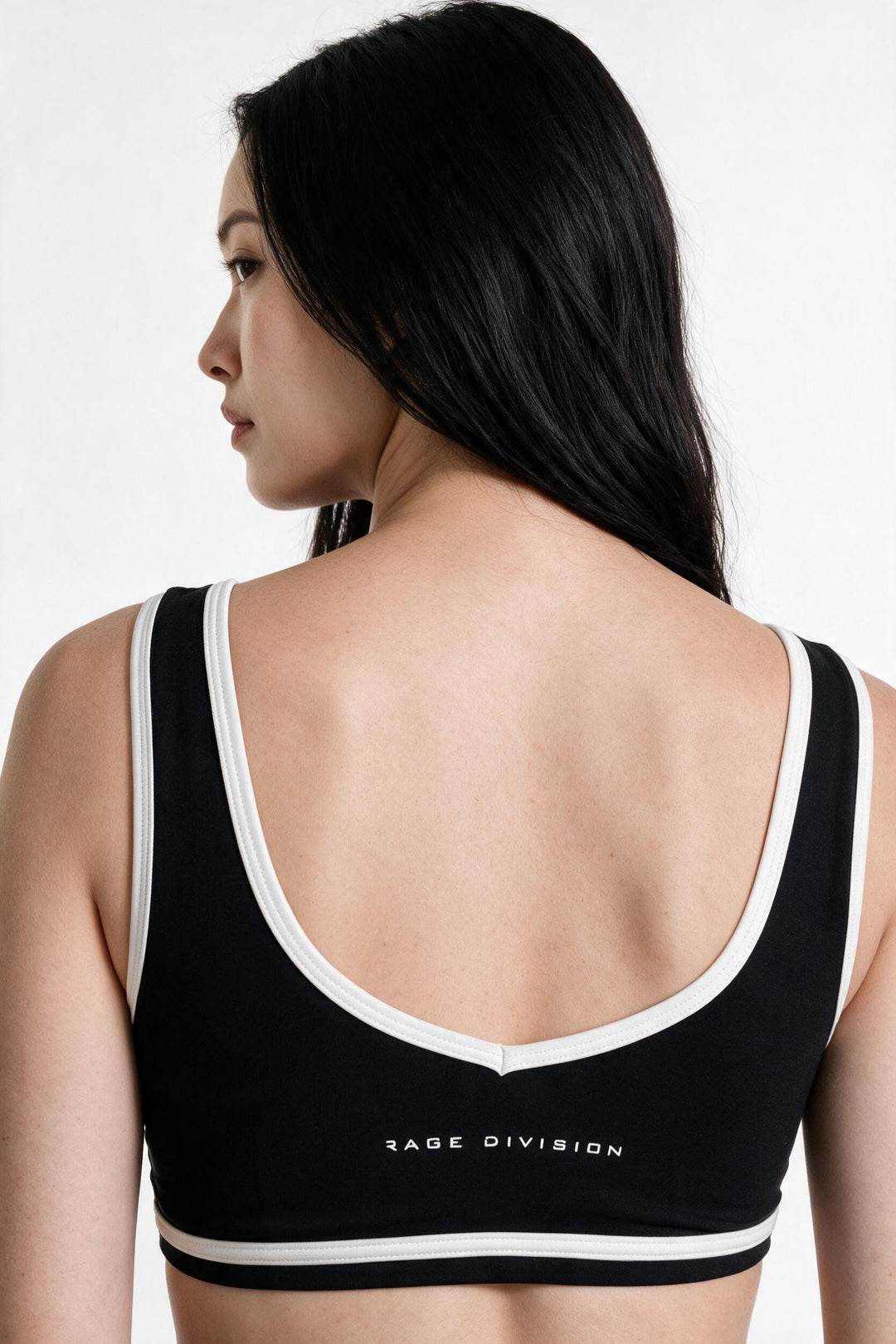 CONTOUR FIT – Top Sportivo Bicolore Nero e Bianco