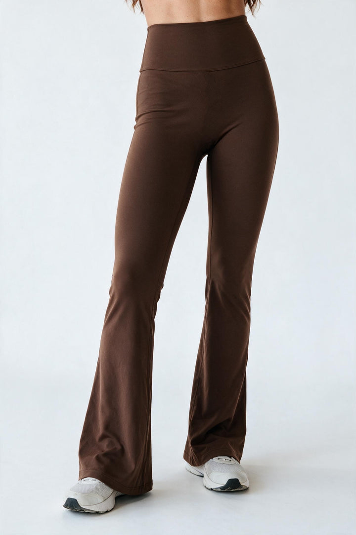 FLARE SCULPT – Leggings Push Up Flare Caffè