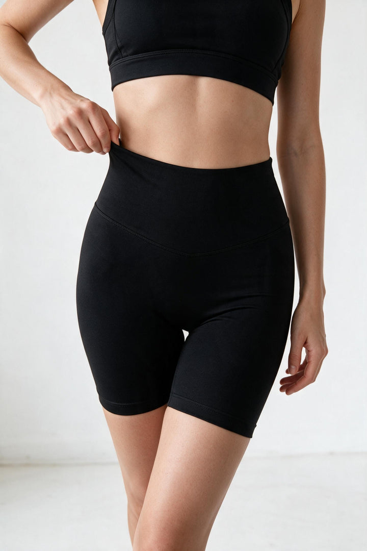 SCULPT SHAPE – Shorts Push Up a Vita Alta Nero