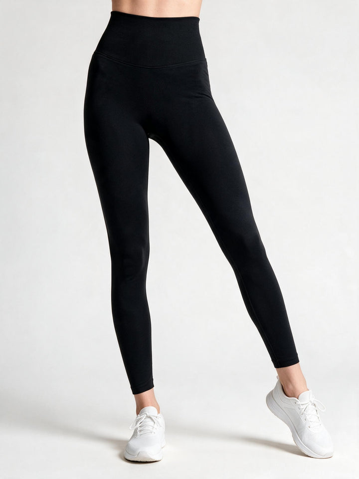 SCULPT LIFT - Leggins Sportivo High Band  Push Up Nero