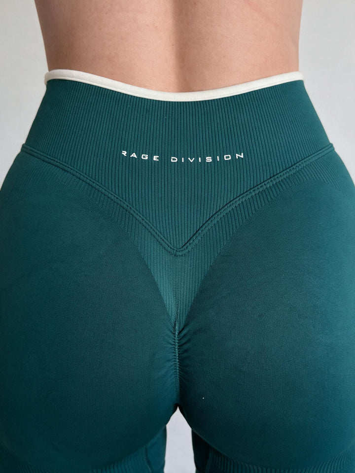 ESSENTIAL SCULPT – Leggins Sportivo Super Push Up Verde Petrolio