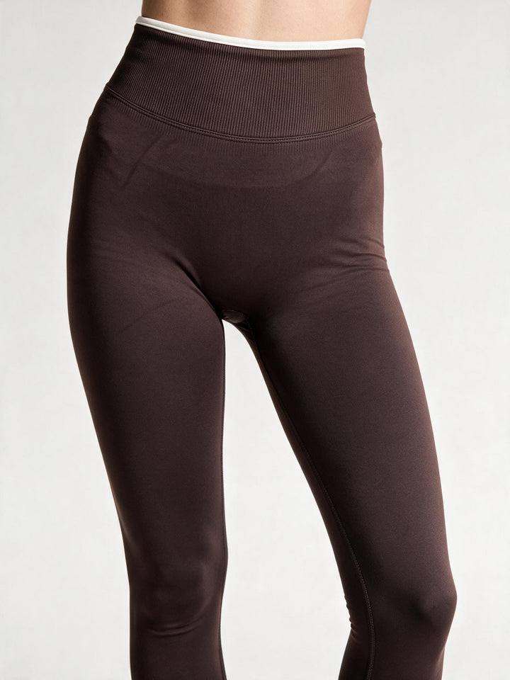 ESSENTIAL SCULPT – Leggins Sportivo Super Push Up Caffè