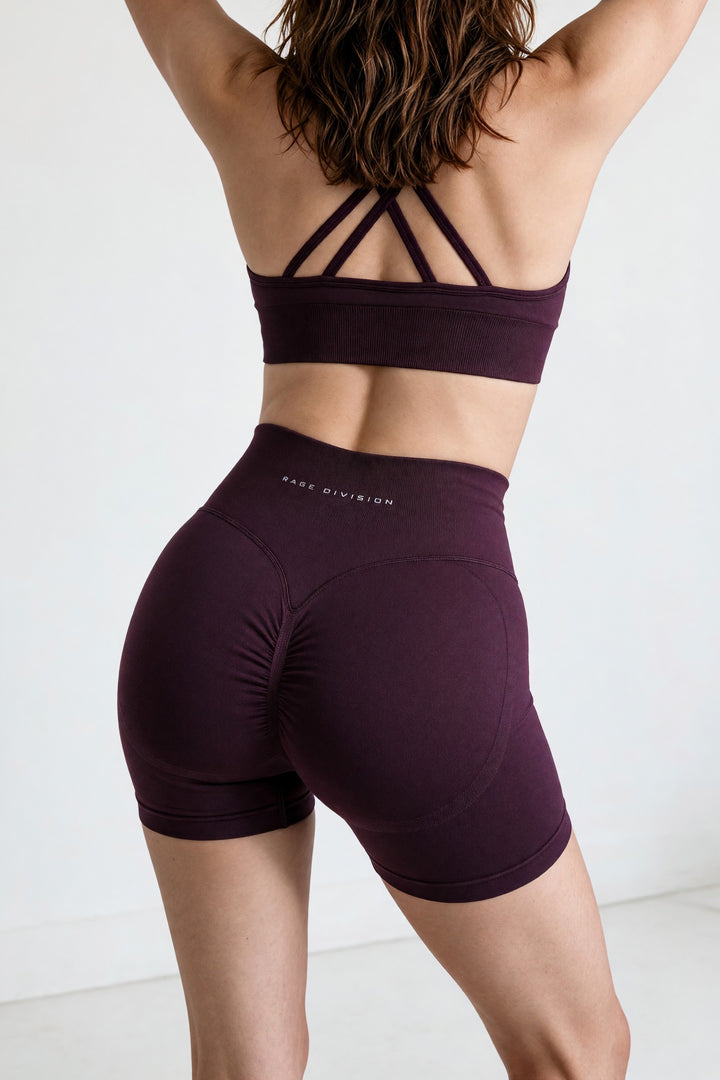 SCULPT SHAPE – Shorts Push Up a Vita Alta Prugna