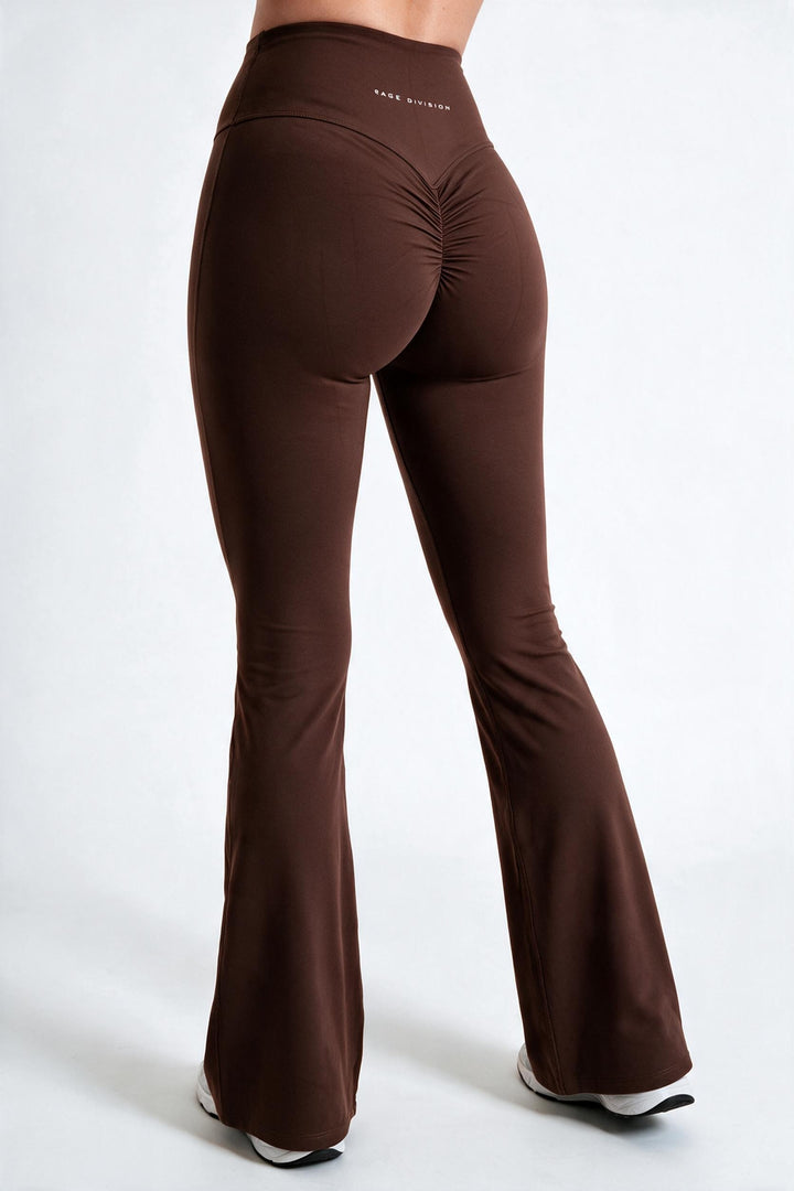 FLARE SCULPT – Leggings Push Up Flare Caffè