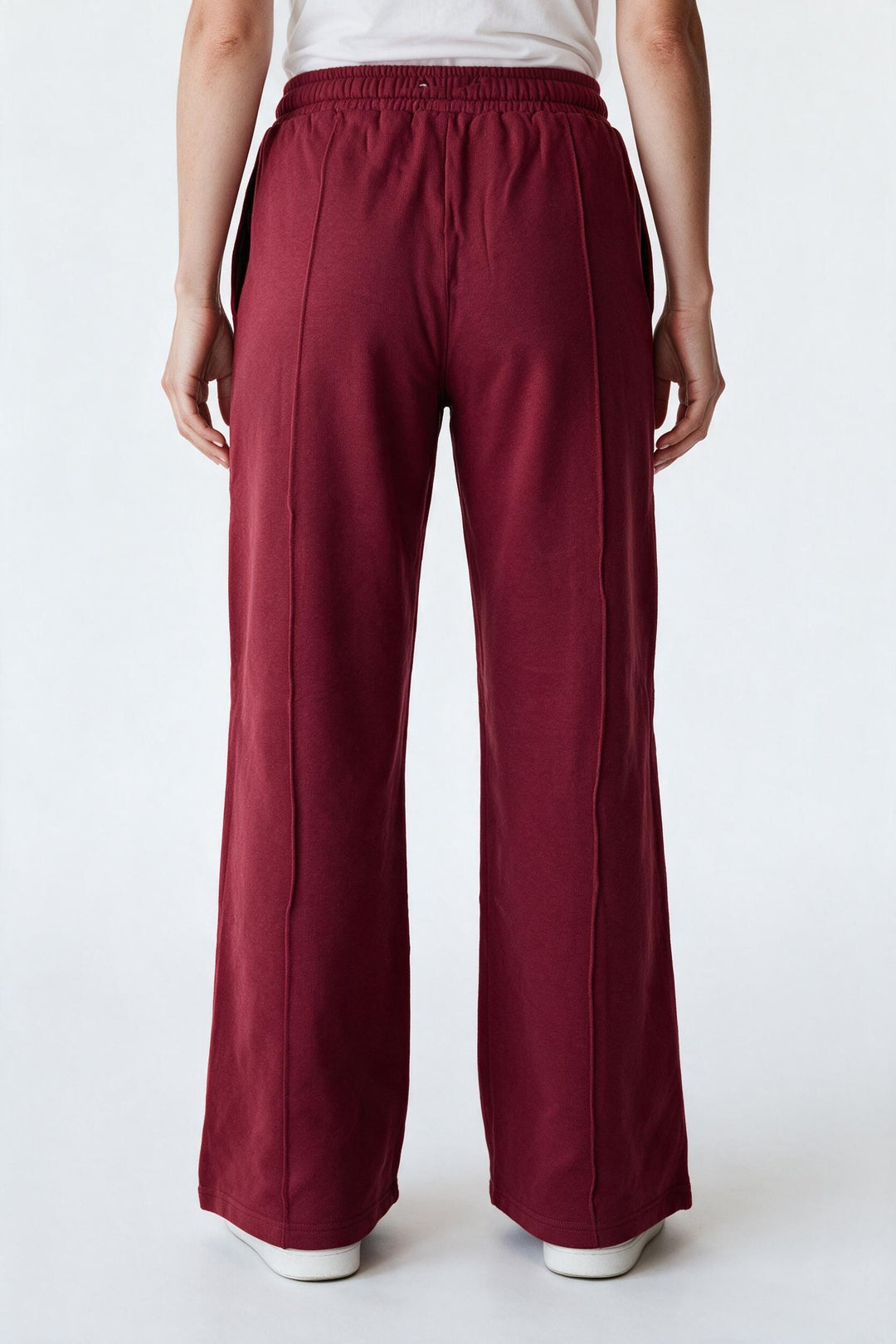 RELAXED FIT – Pantaloni Baggy Donna Wide Leg Bordeaux