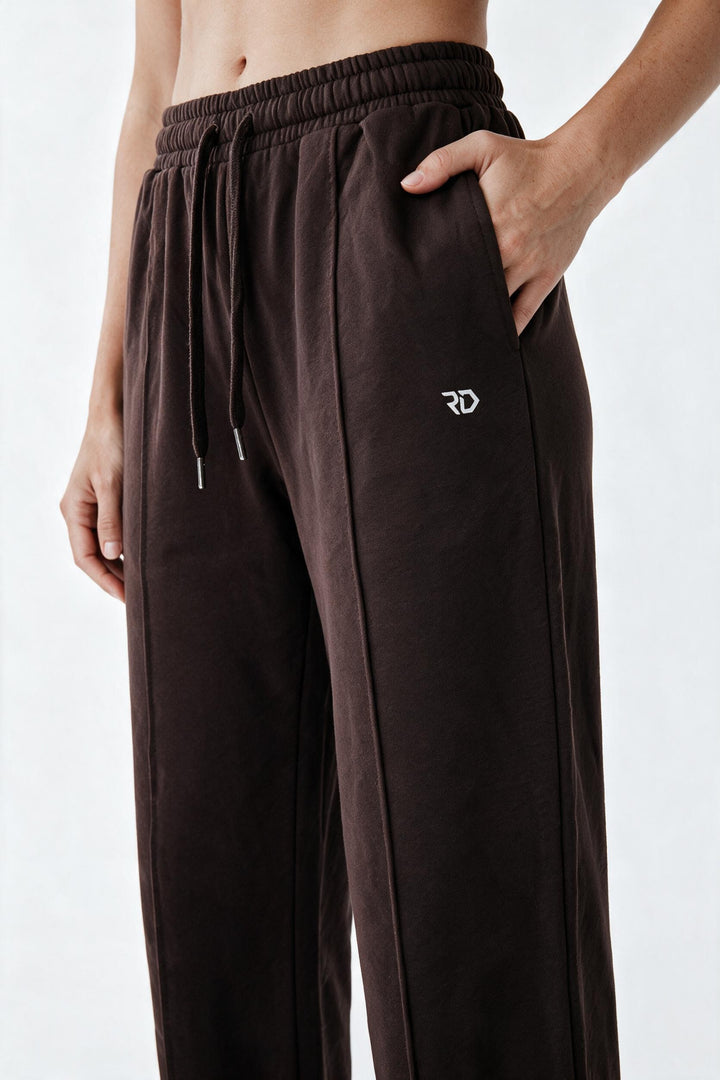 RELAXED FIT – Pantaloni Baggy Donna Wide Leg Marrone