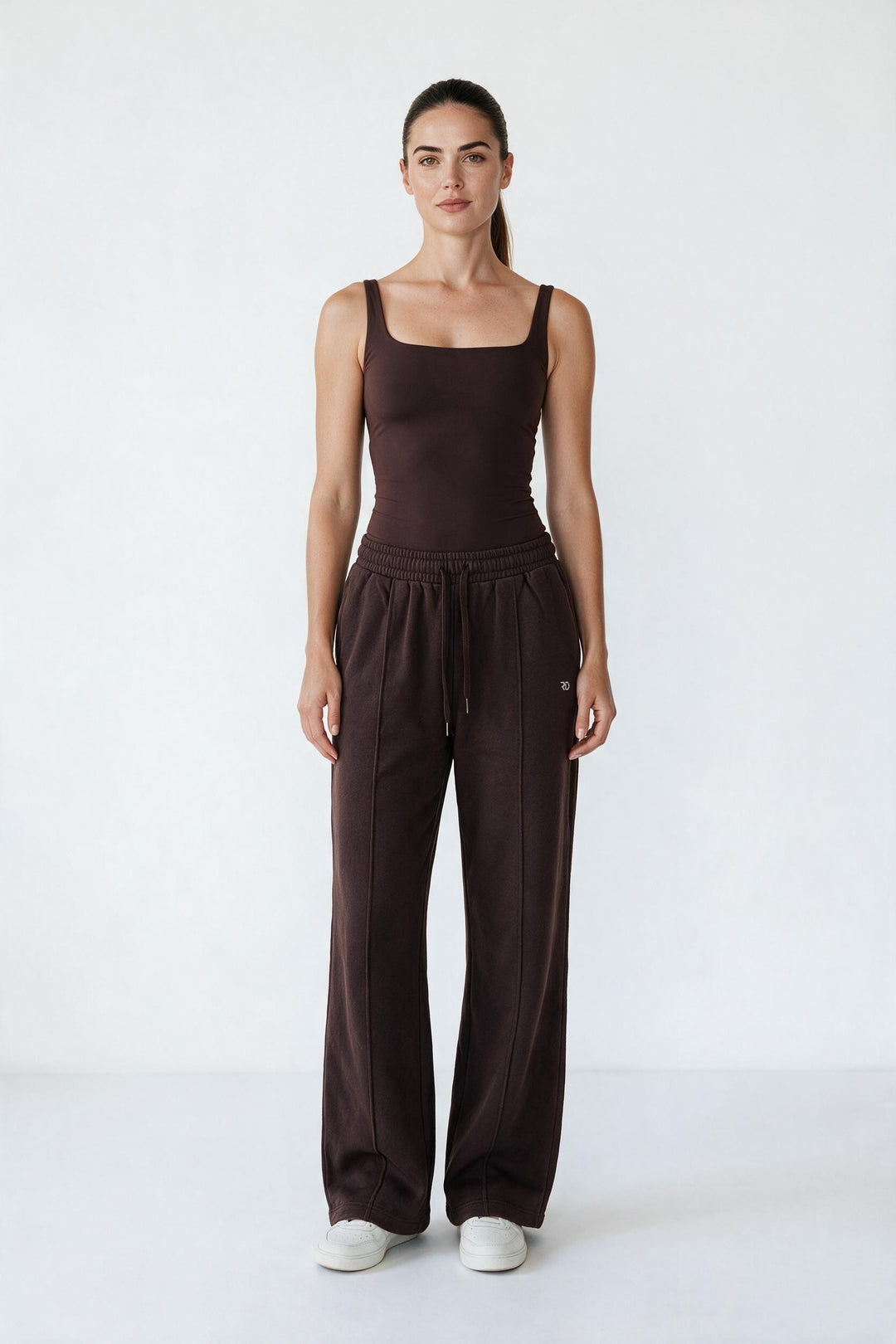 RELAXED FIT – Pantaloni Baggy Donna Wide Leg Marrone