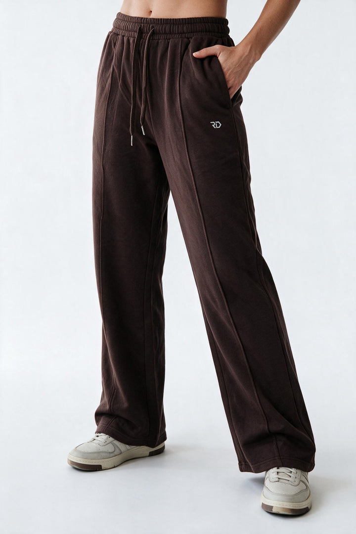 RELAXED FIT – Pantaloni Baggy Donna Wide Leg Marrone
