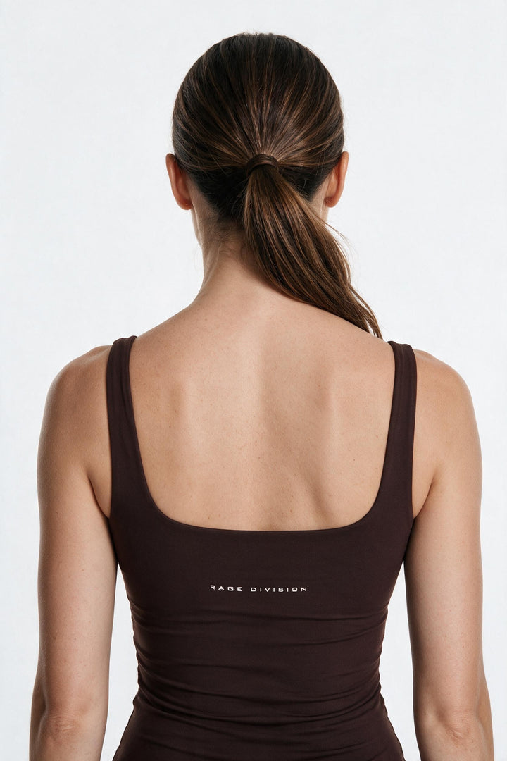 SCULPT FIT – Canotta Donna Aderente Marrone