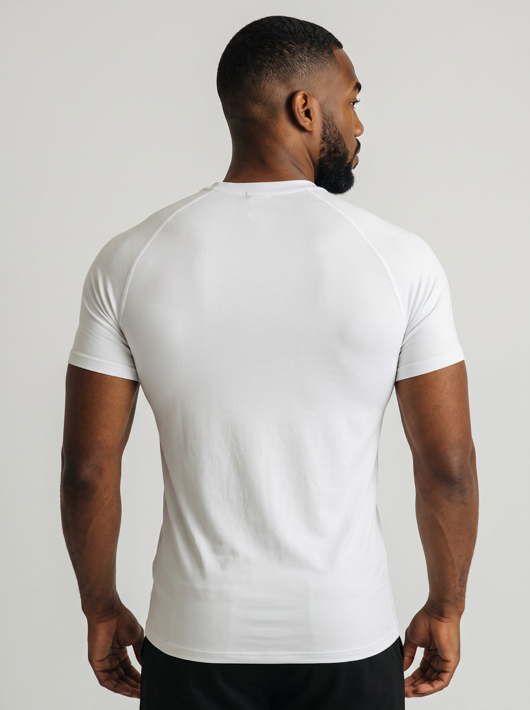 ESSENTIAL PERFORMANCE – T-shirt Compression Palestra Bianco