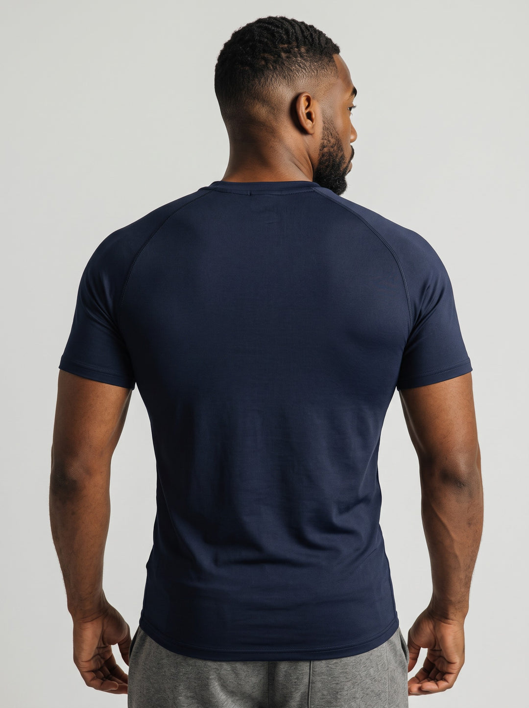 ESSENTIAL PERFORMANCE – T-shirt Compression Palestra Blu Navy