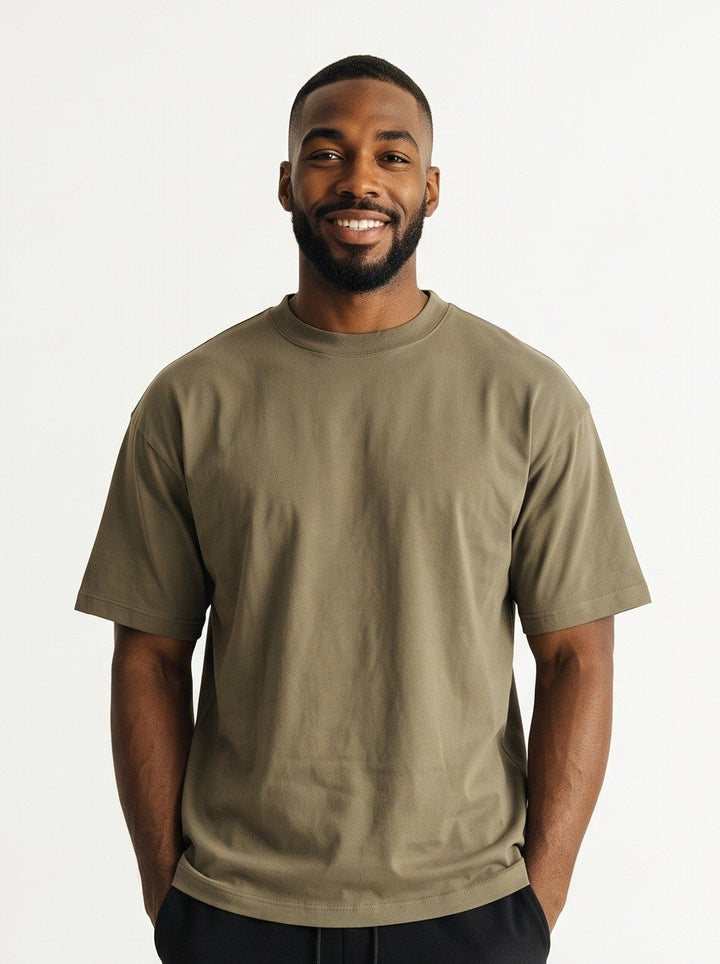 CORE OVERSIZE - T-shirt Palestra Verde Militare