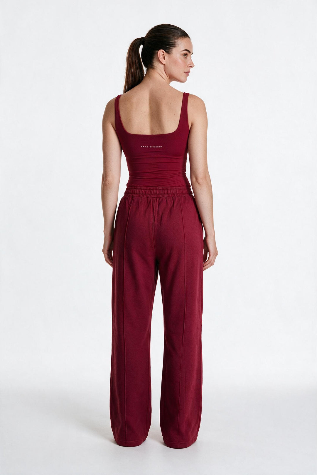RELAXED FIT – Pantaloni Baggy Donna Wide Leg Bordeaux