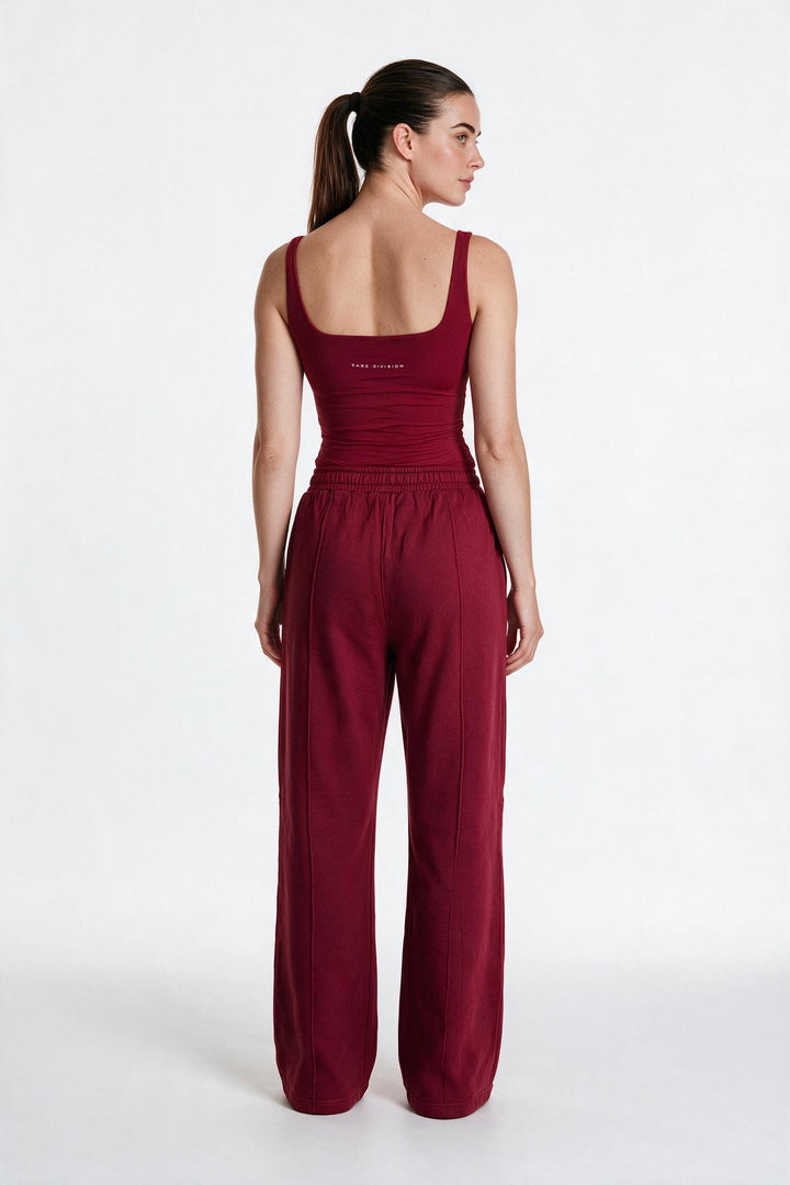 RELAXED FIT – Pantaloni Baggy Donna Wide Leg Bordeaux