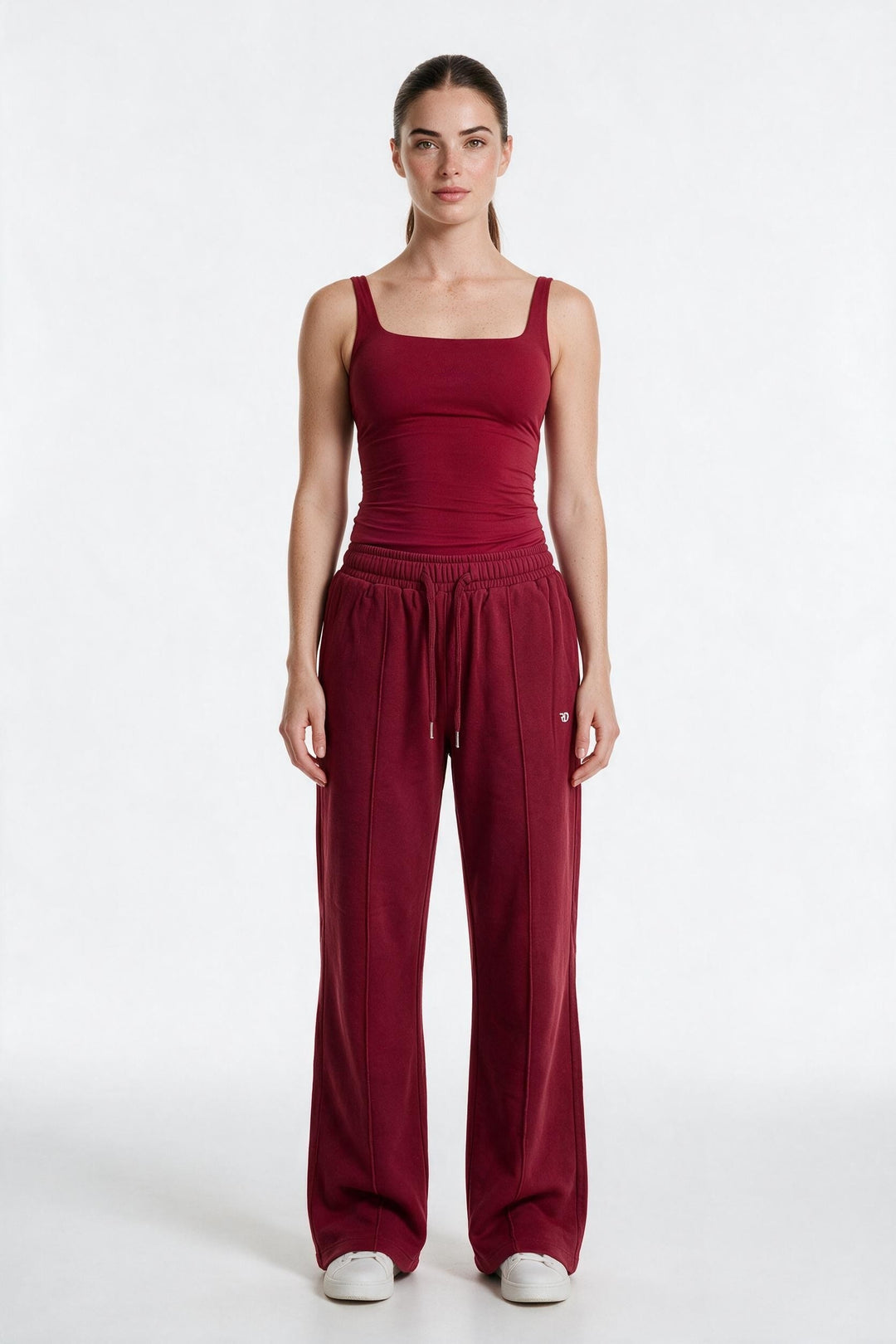 RELAXED FIT – Pantaloni Baggy Donna Wide Leg Bordeaux