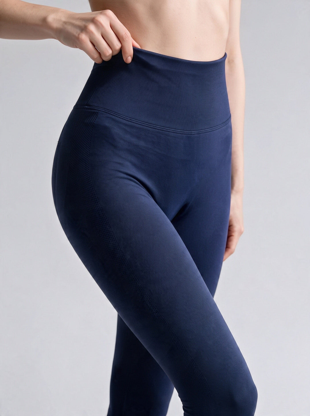 SCULPT LIFT - Leggins Sportivo High Band  Push Up Blu Scuro
